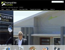 Tablet Screenshot of hampshirehomes.com.au